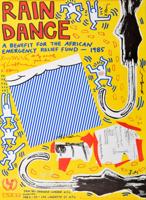 Signed Rain Dance Poster Warhol, Haring, Basquiat, et al - Sold for $6,250 on 11-09-2019 (Lot 296).jpg